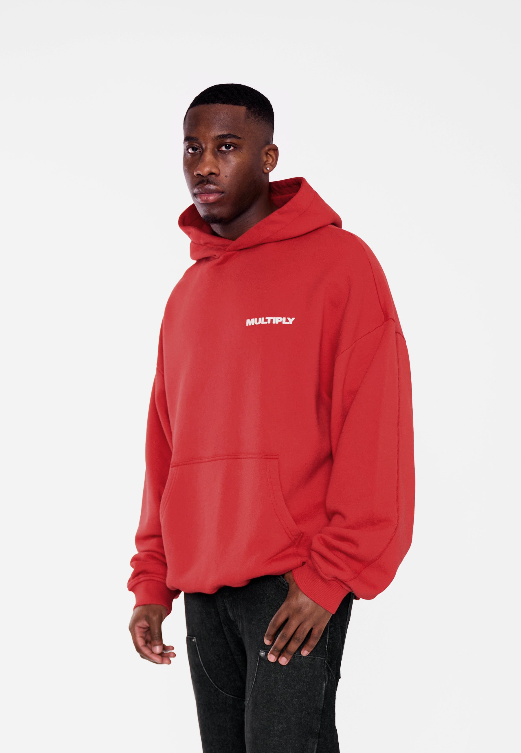 Multiply Apparel Oversize Hoodie MULTIPLY True Red – weitere Ansicht 5
