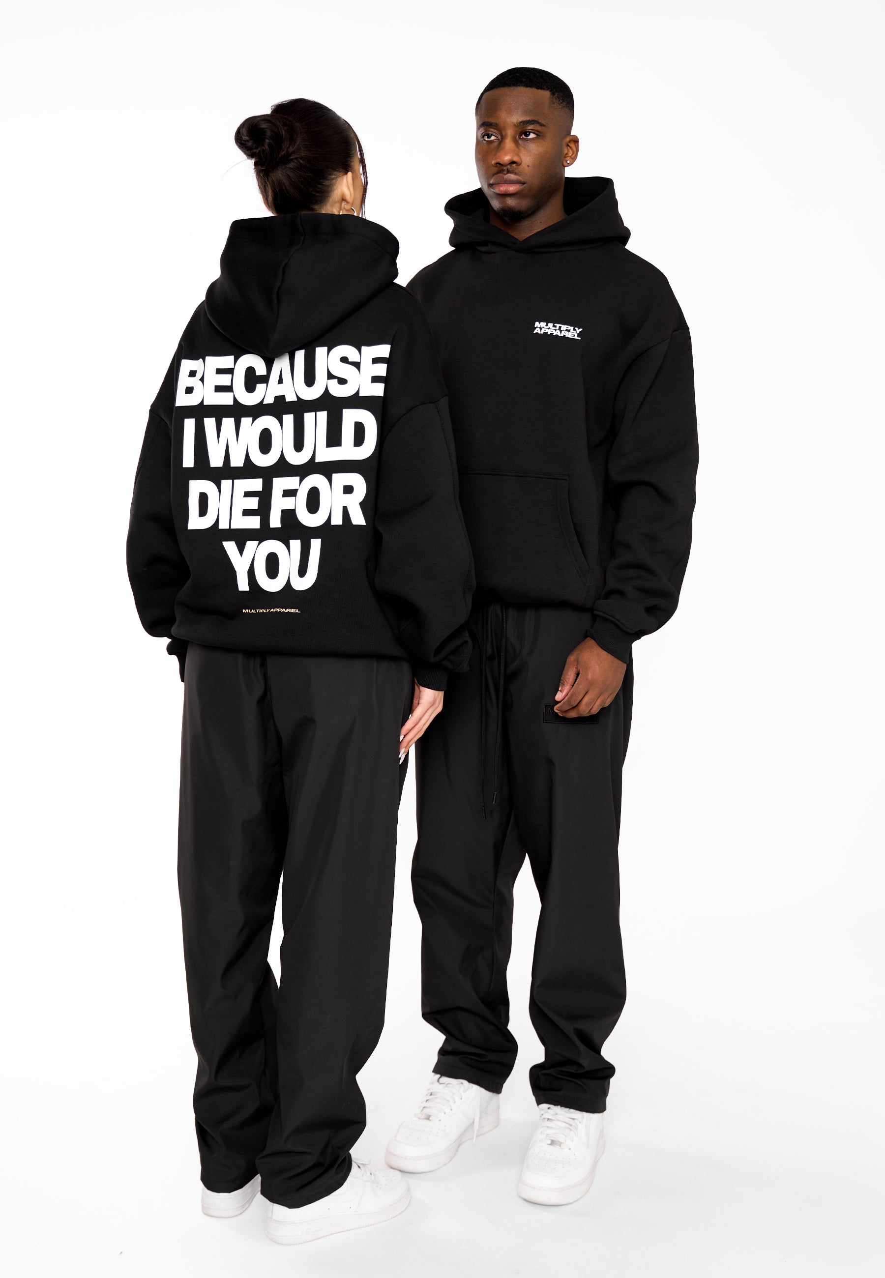 Multiply Apparel Oversize Hoodie DIE FOR YOU Black – weitere Ansicht 5