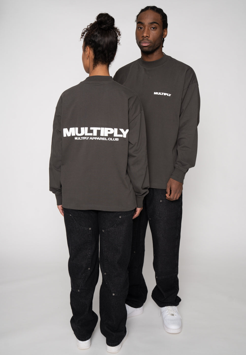 Multiply Apparel Oversize Longsleeve MULTIPLY Phantom Washed – weitere Ansicht 6
