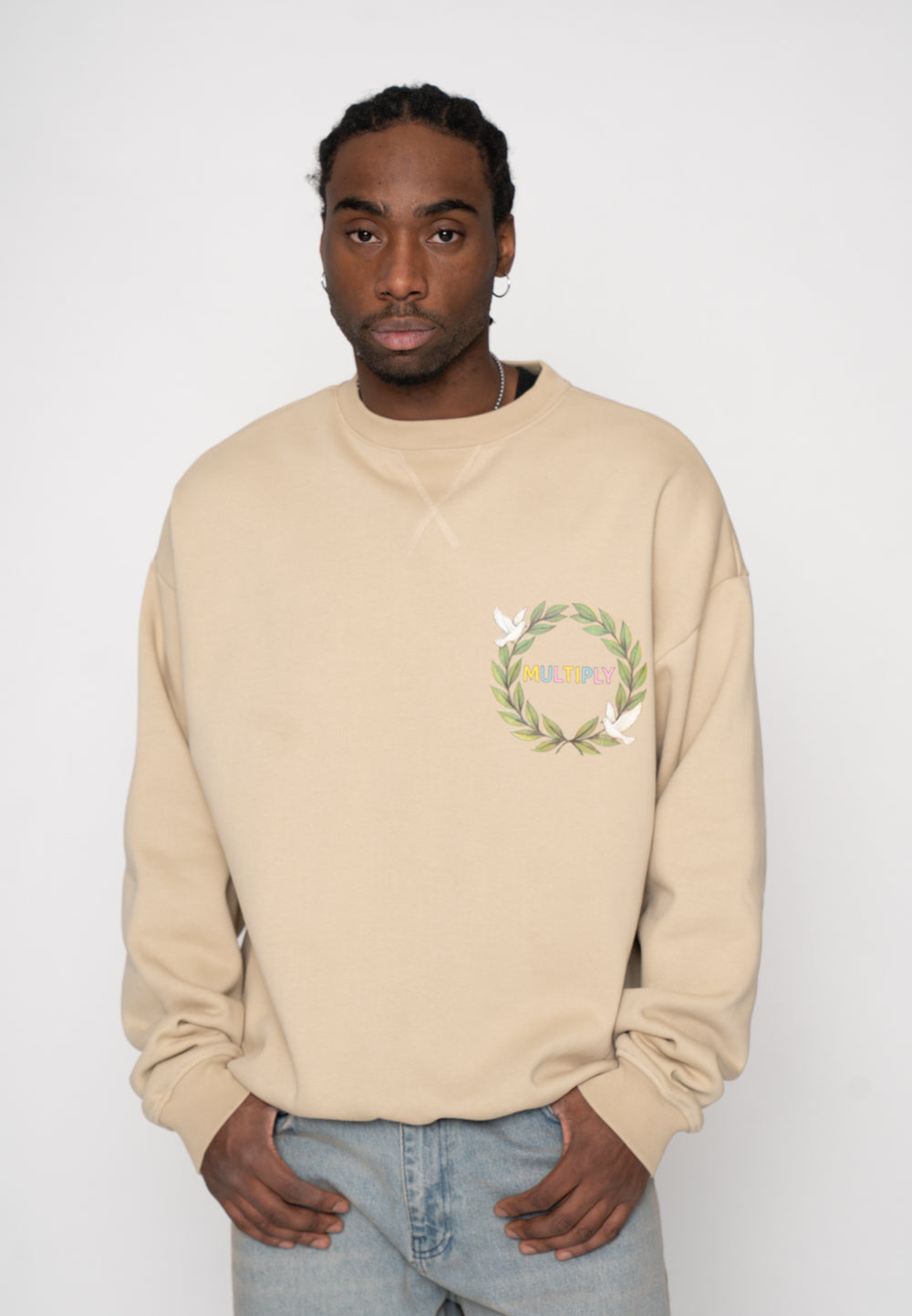 Multiply Apparel Oversize Sweatshirt RIVIERA Fields of Rye – weitere Ansicht 6