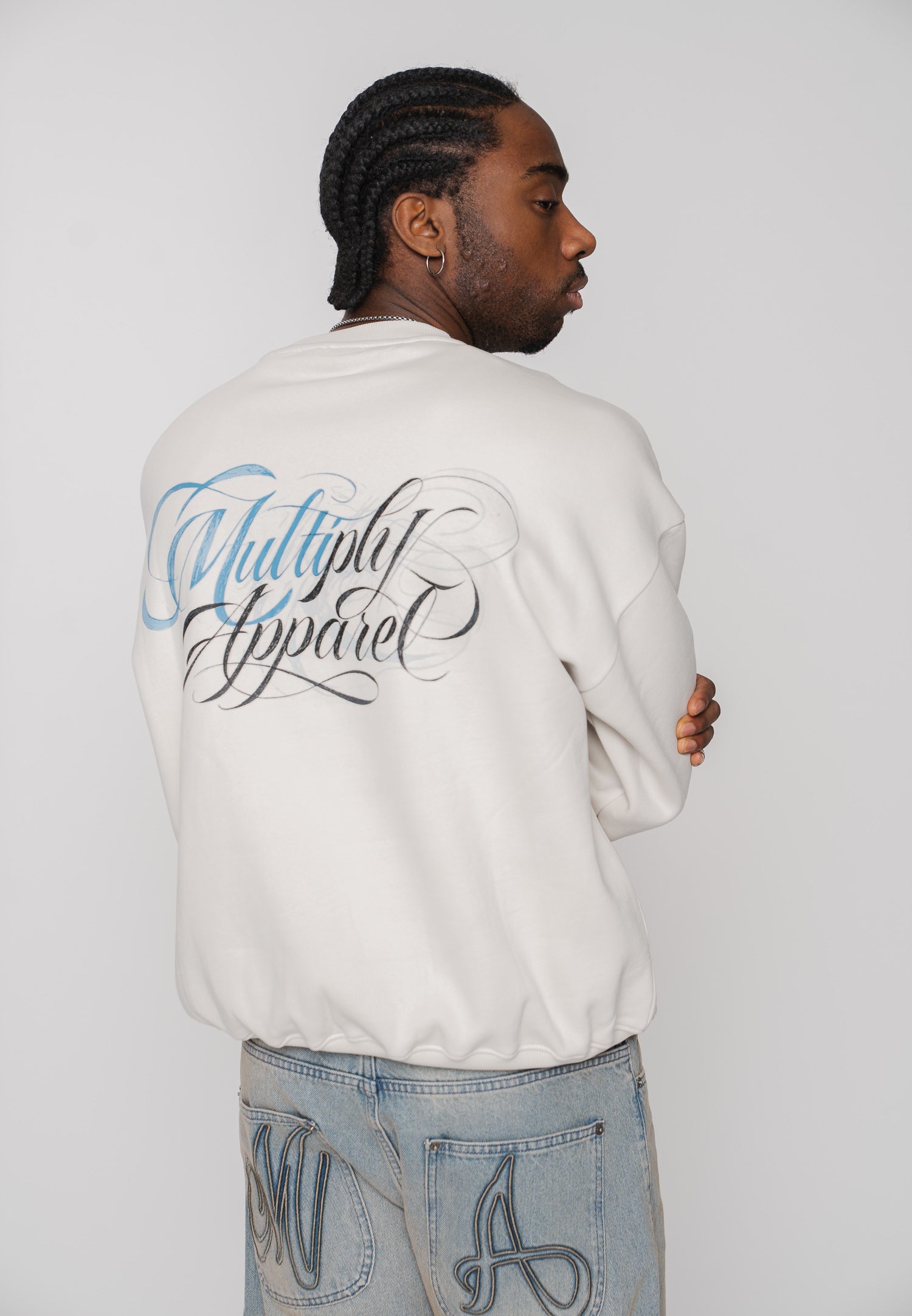 Multiply Apparel Sweatshirt TATT Vasporous Gray – weitere Ansicht 7
