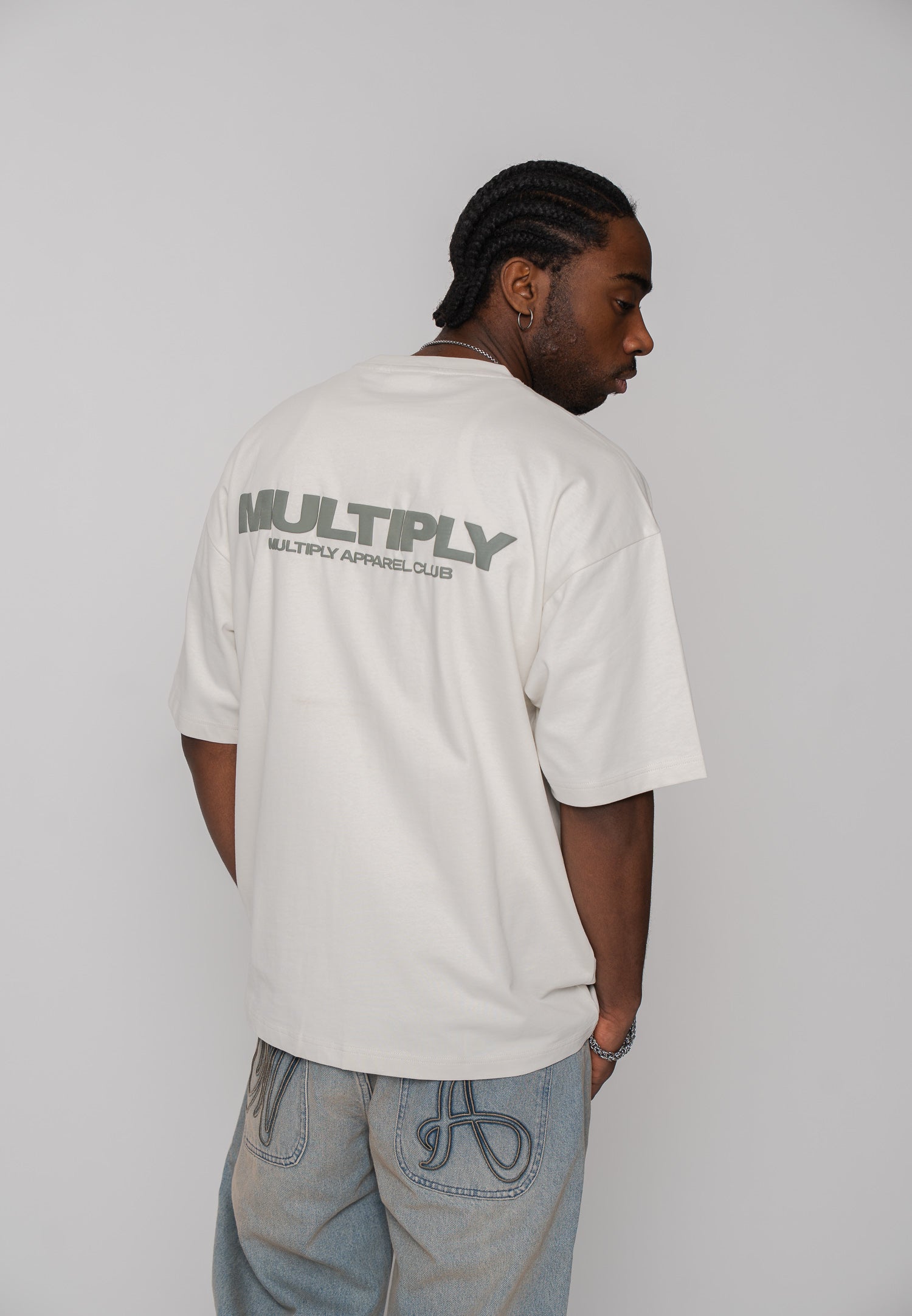 Multiply Apparel Oversize T-shirt MULTIPLY Vasporous Gray – weitere Ansicht 4