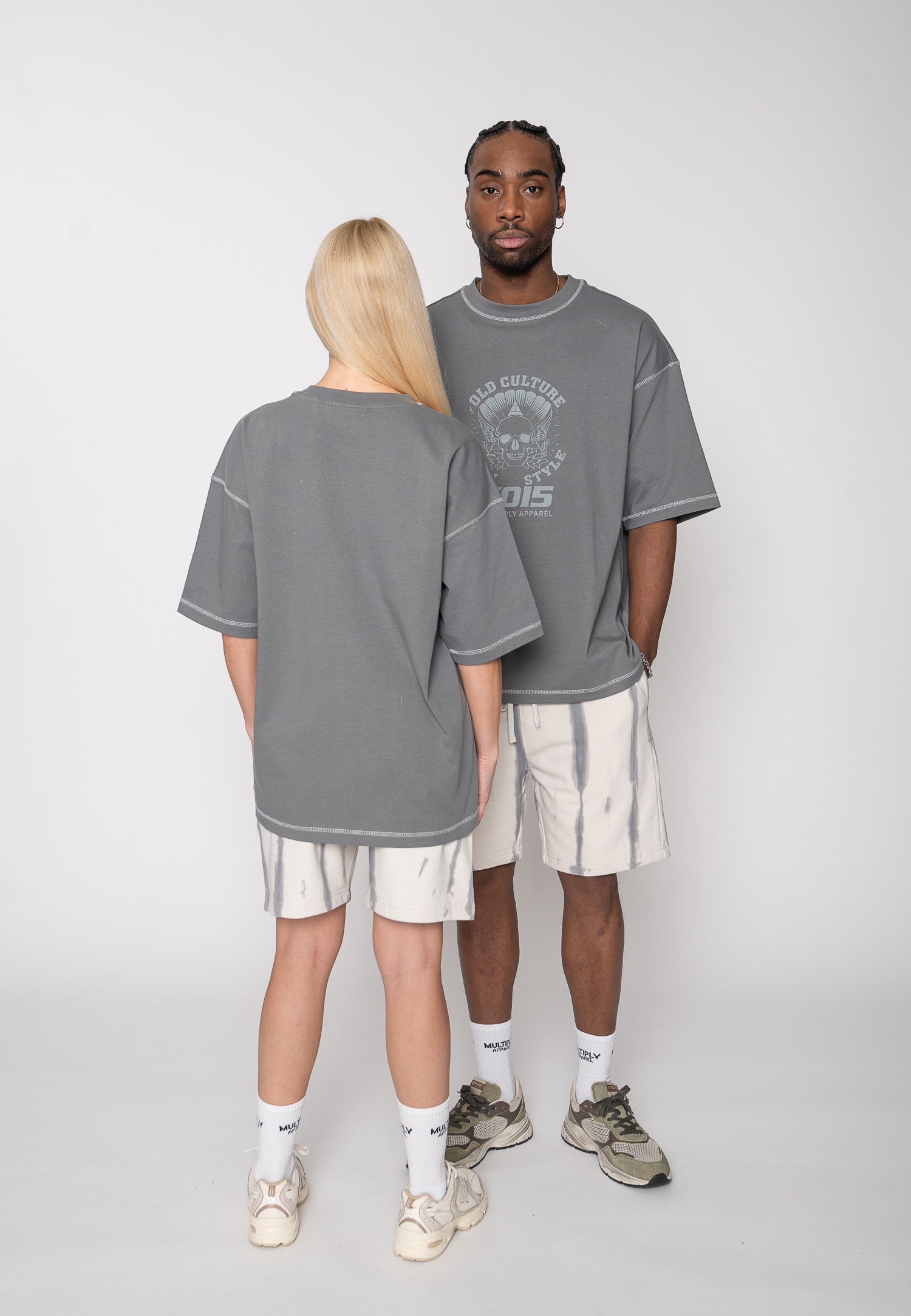Multiply Apparel Oversize T-Shirt CULTURE STYLE Gargoyle – weitere Ansicht 4