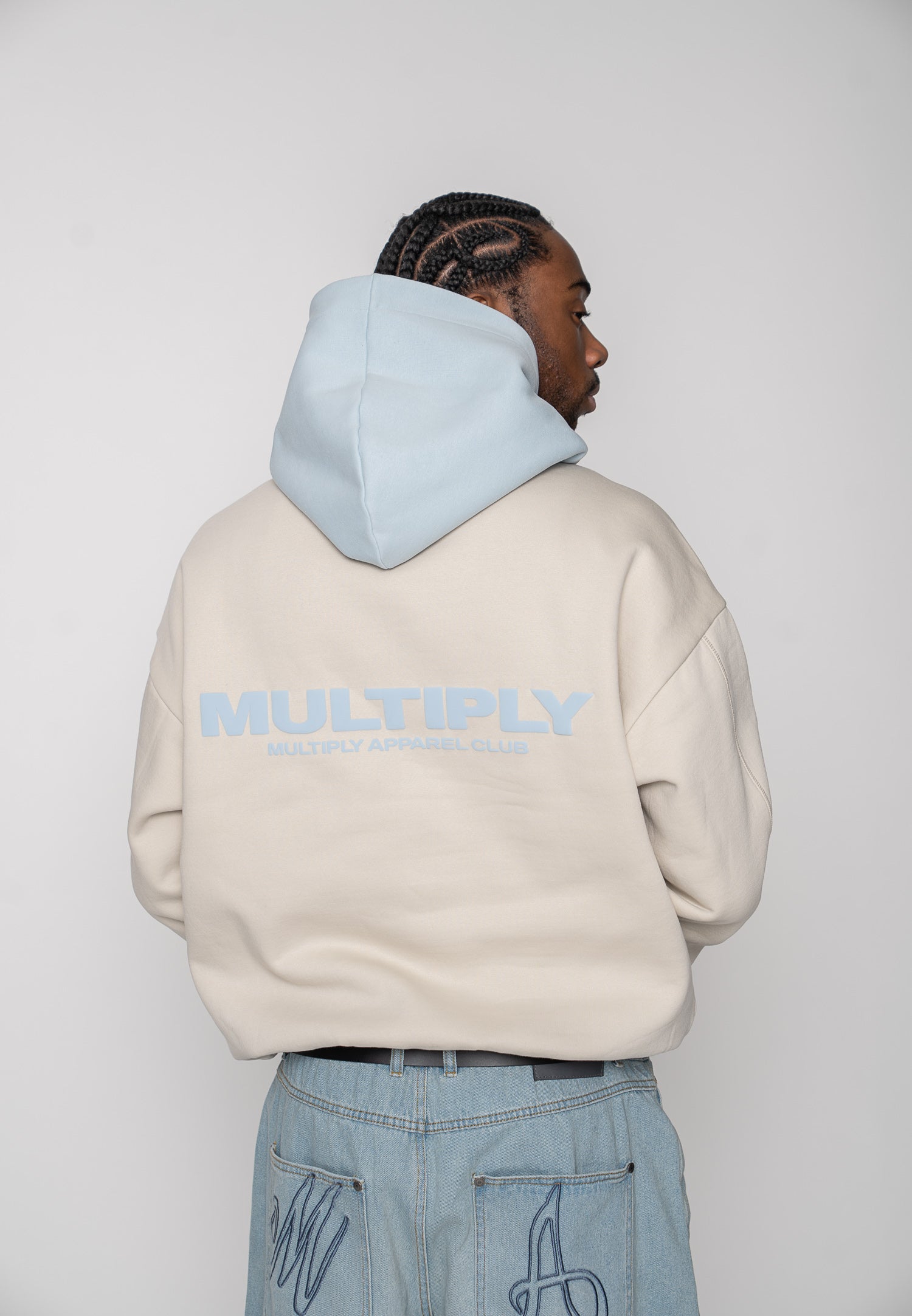 Multiply Apparel Oversize Hoodie Moonstruck Baby Blue – weitere Ansicht 7