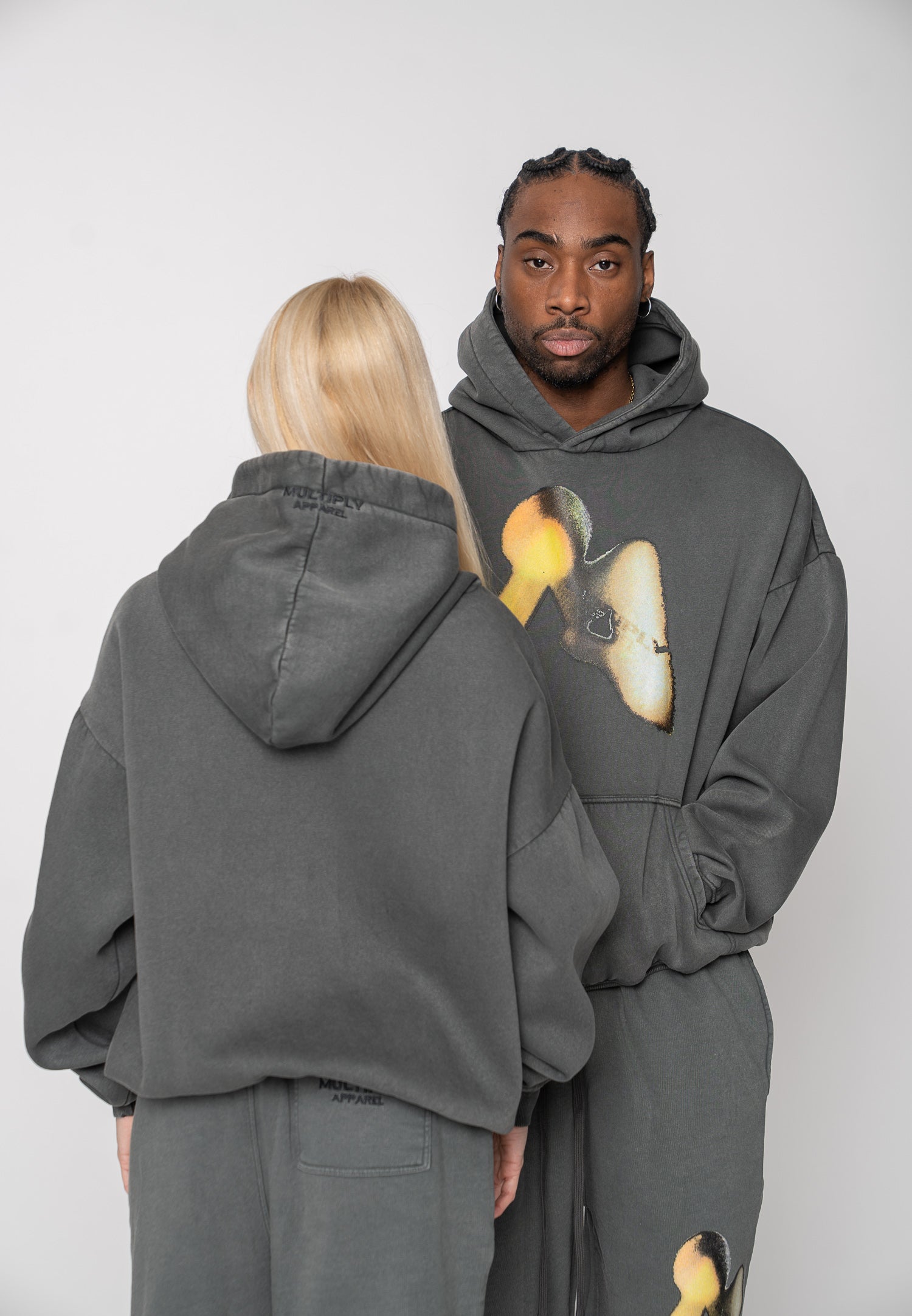 Multiply Apparel Oversize Hoodie SPOTLIGHTS Phantom Washed – weitere Ansicht 2
