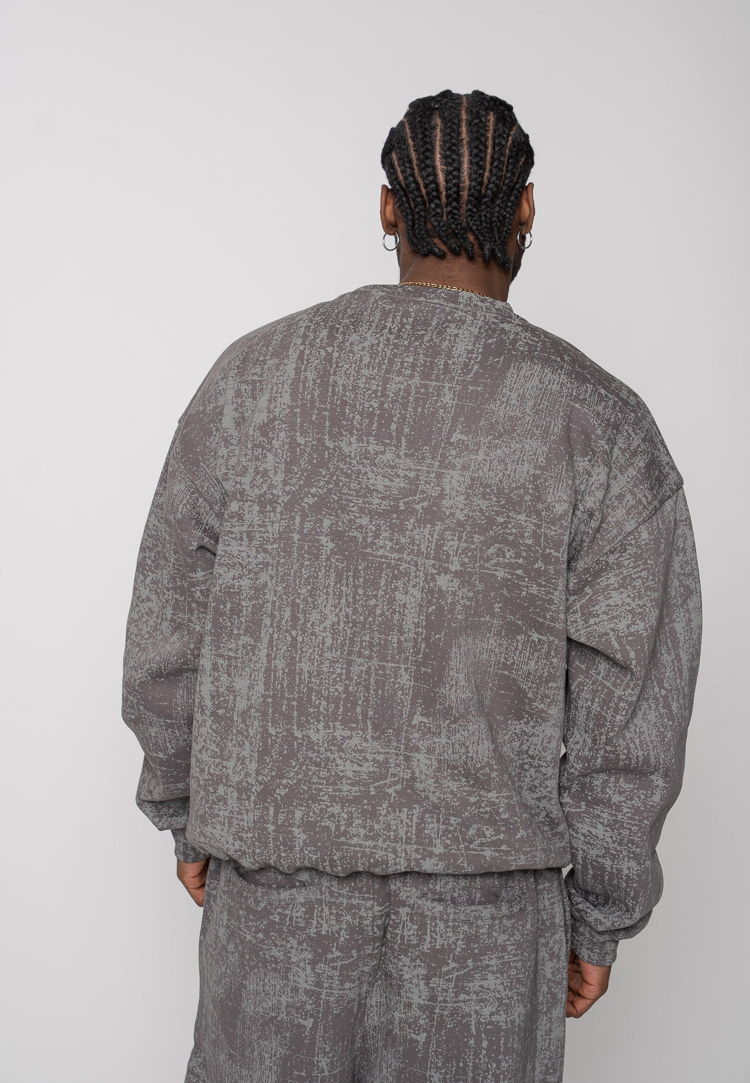 Multiply Apparel Sweatshirt PLASTER Vasporous Gray – weitere Ansicht 7