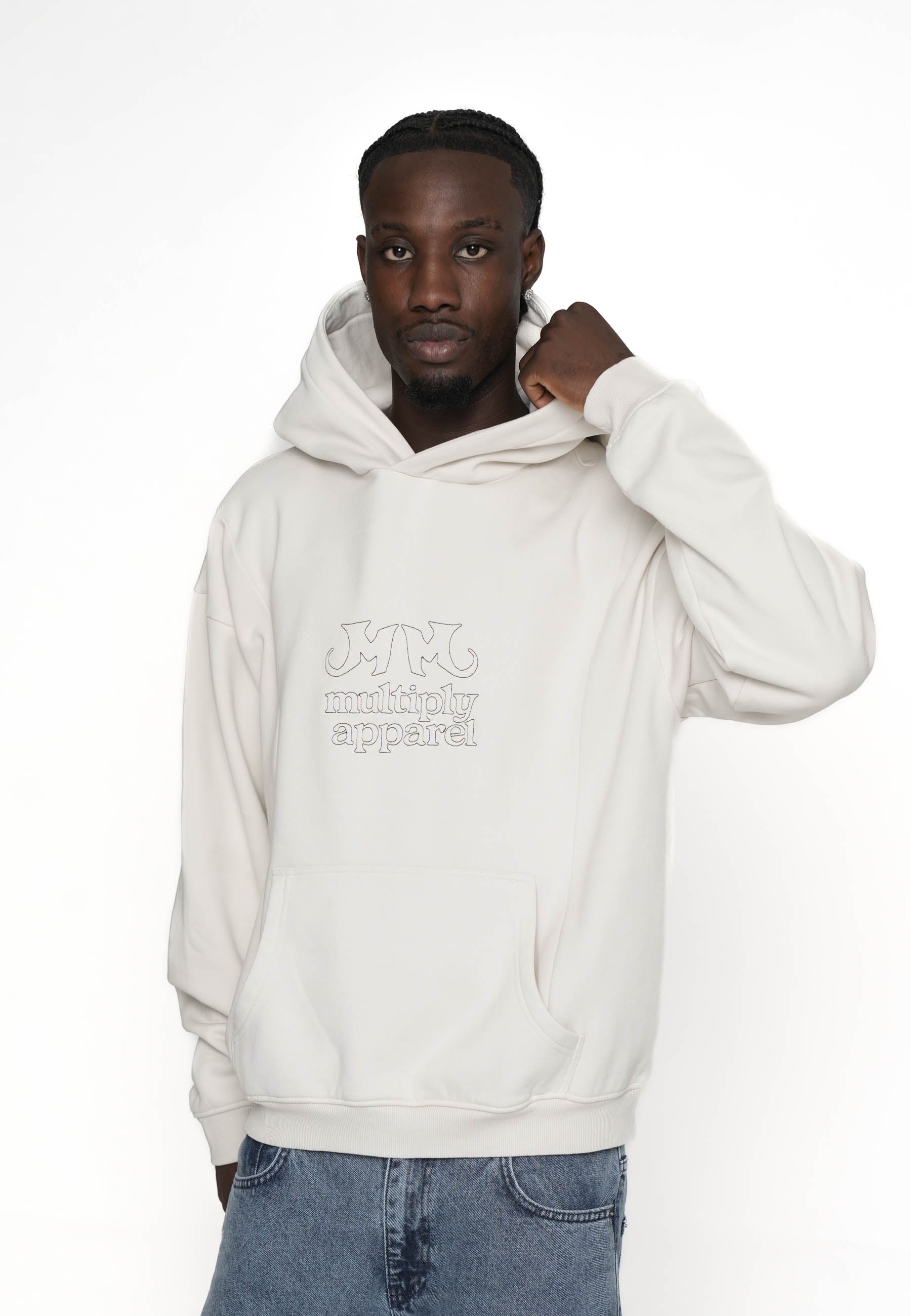 Multiply Apparel Oversize Hoodie CRAFT FAIR Vasporous Gray – weitere Ansicht 3