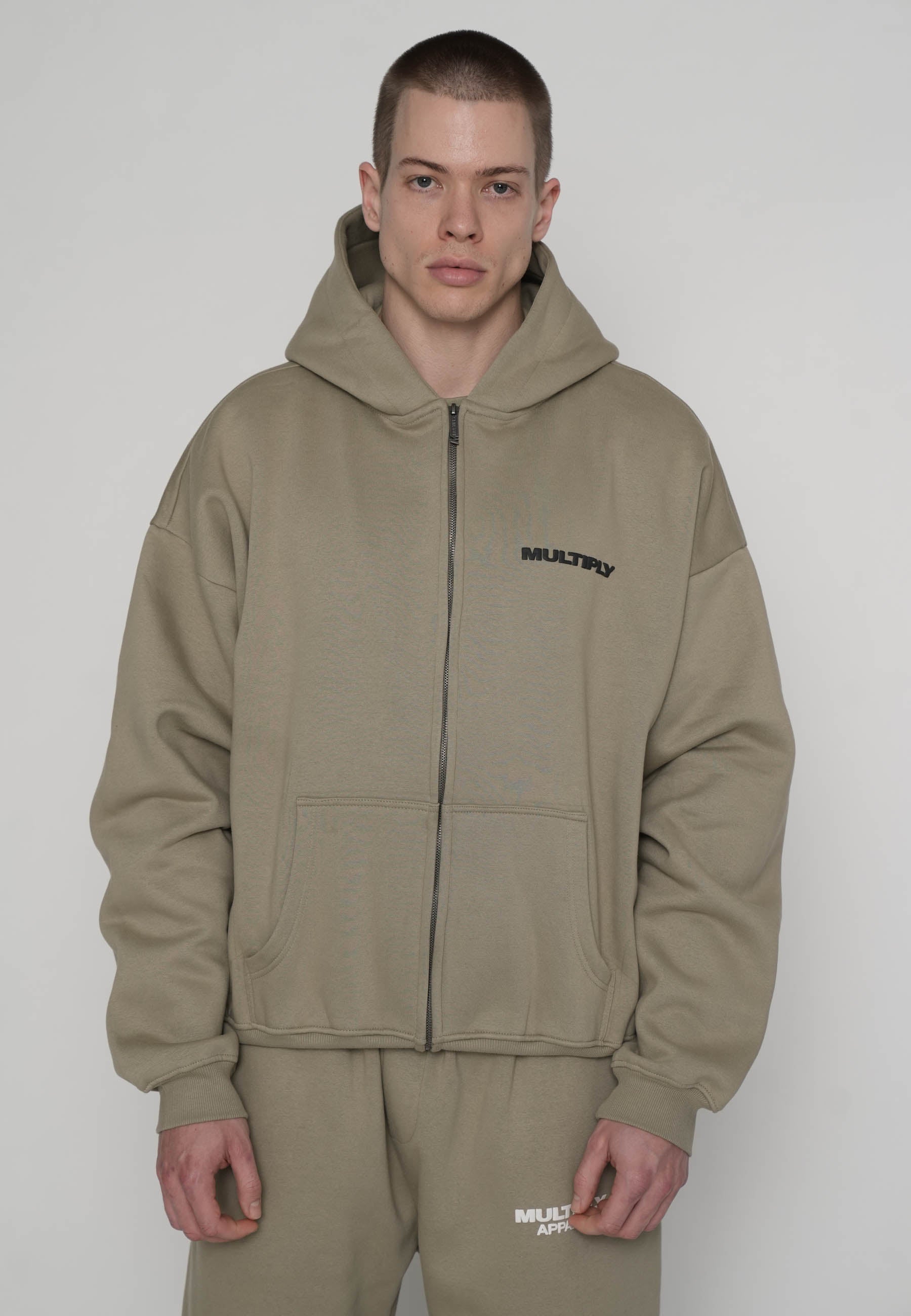Multiply Apparel Oversize Zip Hoodie MULTIPLY Laurel Oak – weitere Ansicht 5