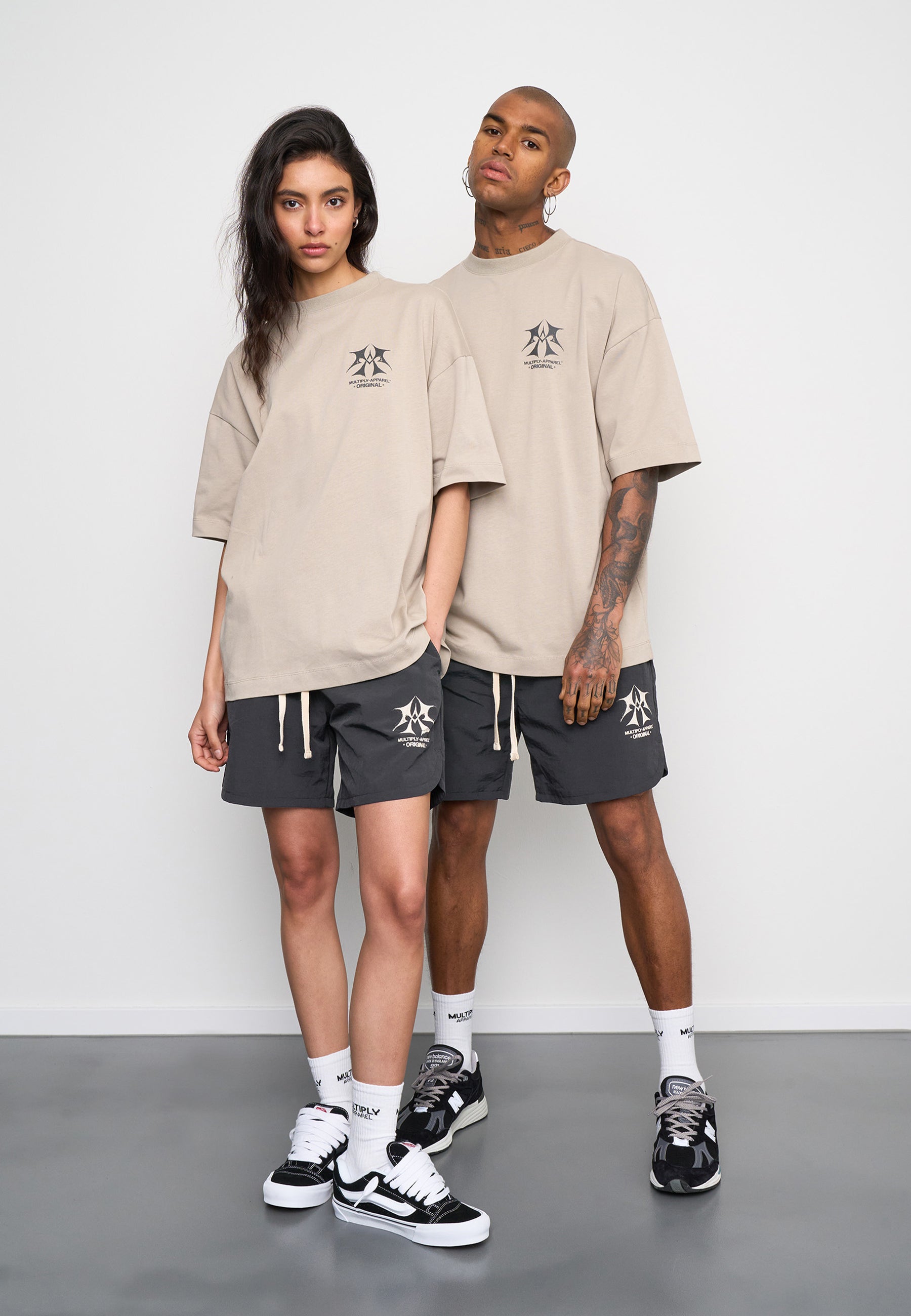 Multiply Apparel Woven Shorts SKETCH Black Soda – weitere Ansicht 6