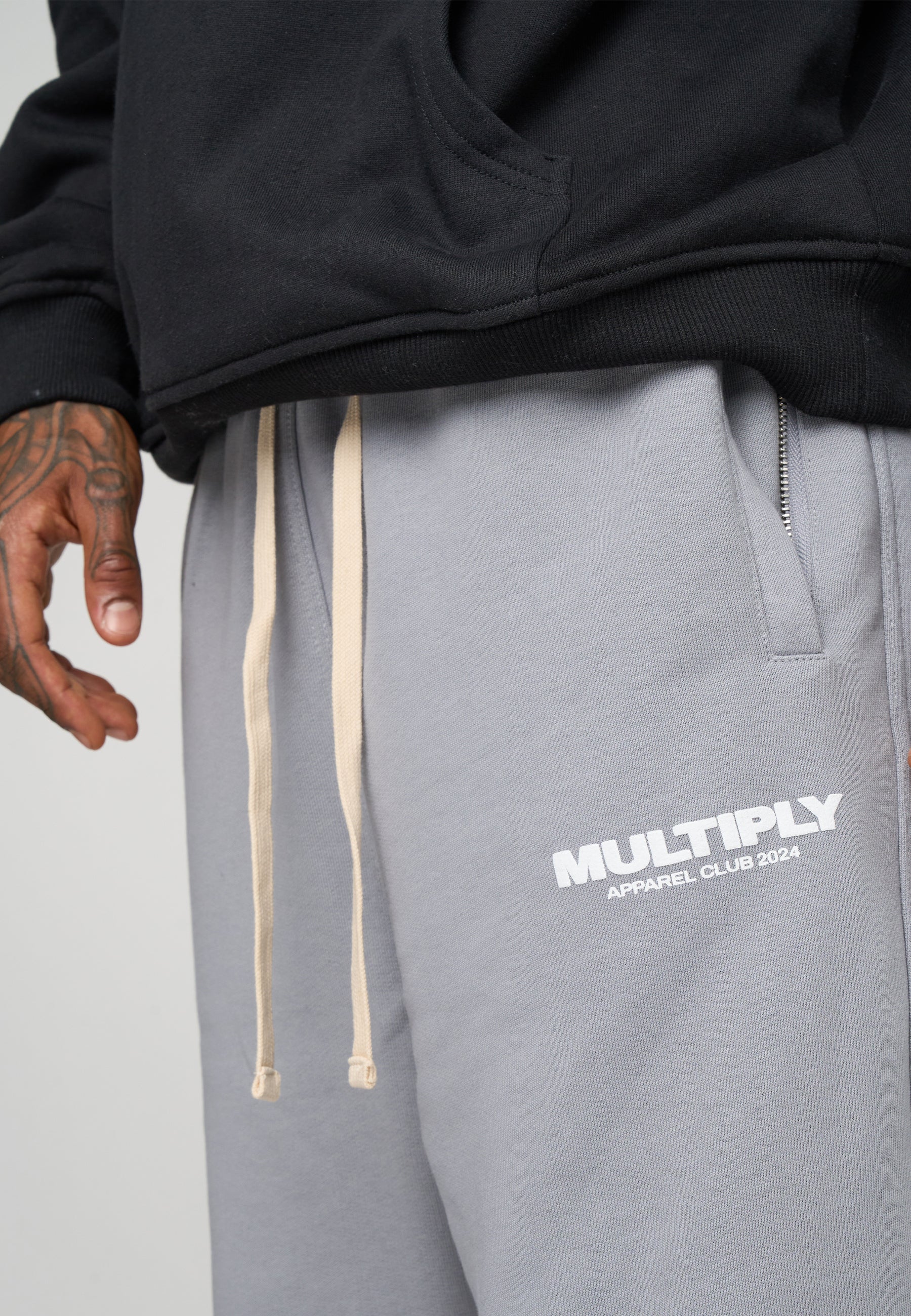 Multiply Apparel Jogger MULTIPLY CLUB Ultimate Grey – weitere Ansicht 2