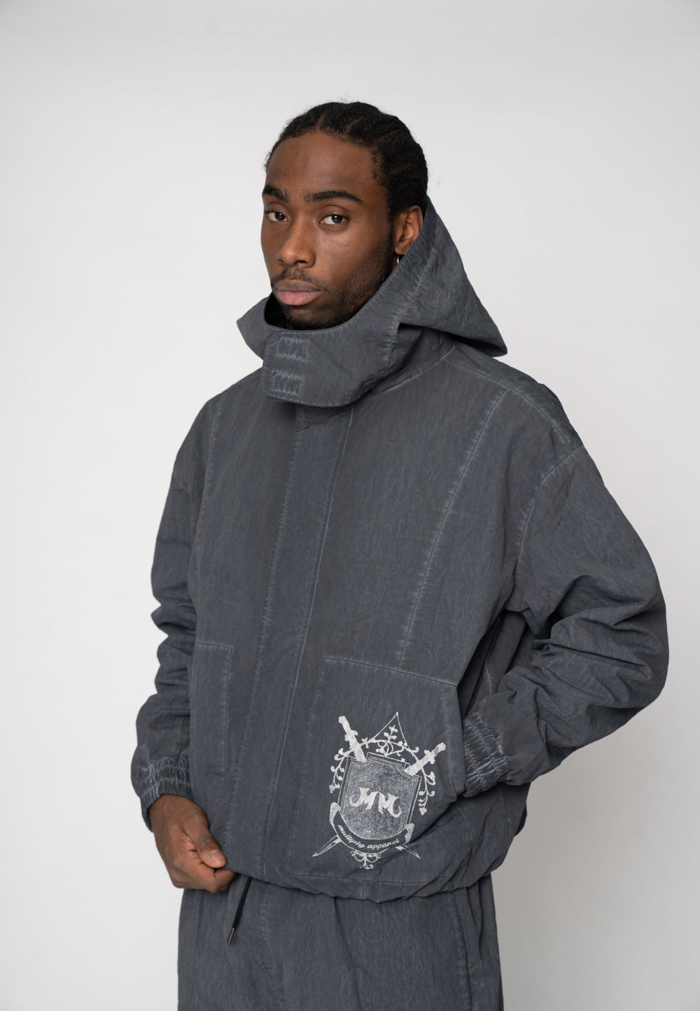 Multiply Apparel Oversize Windbreaker SQUADRON Gargoyle – weitere Ansicht 3