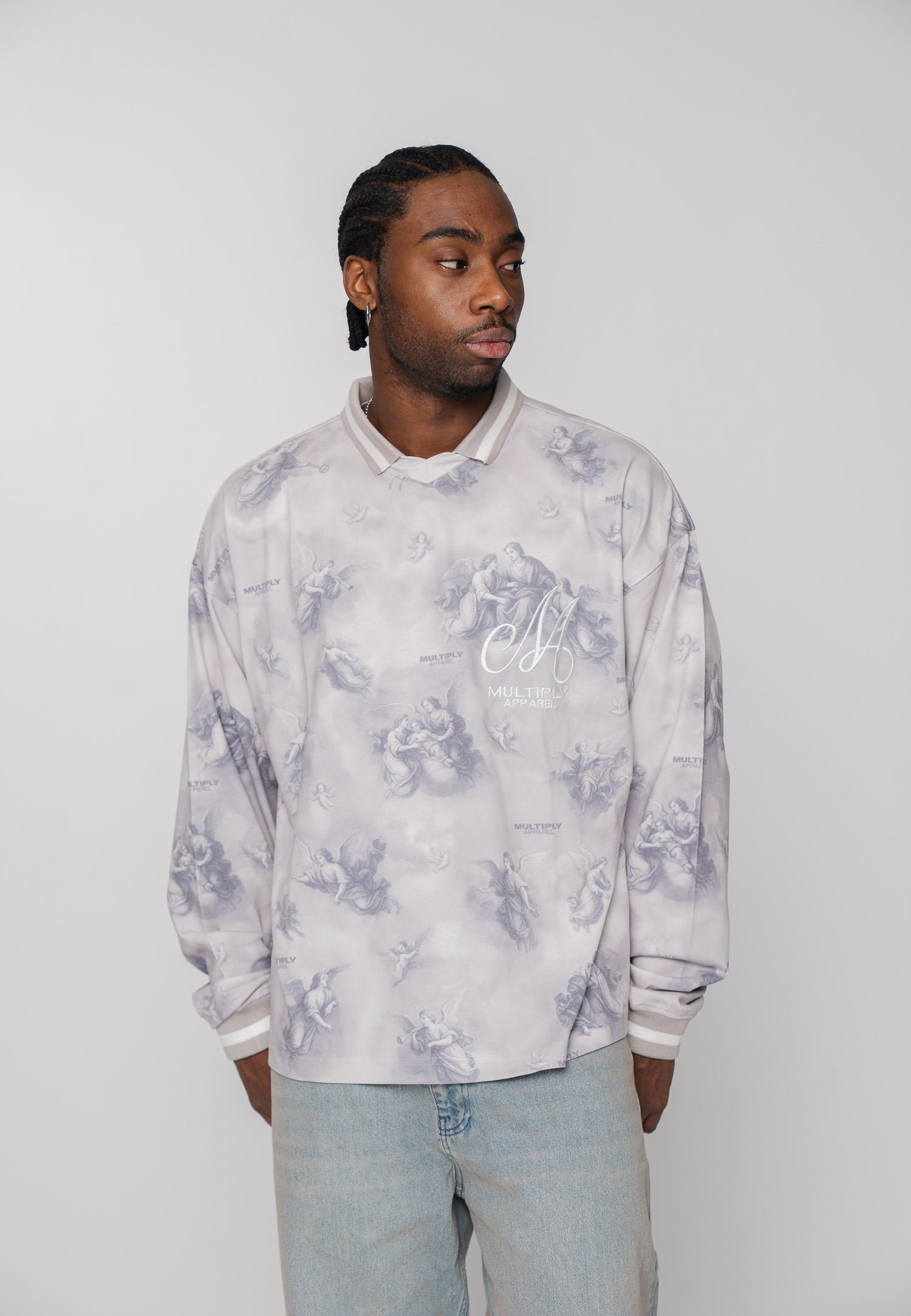 Multiply Apparel Oversize Polo ETHERIAL Alloy – weitere Ansicht 4
