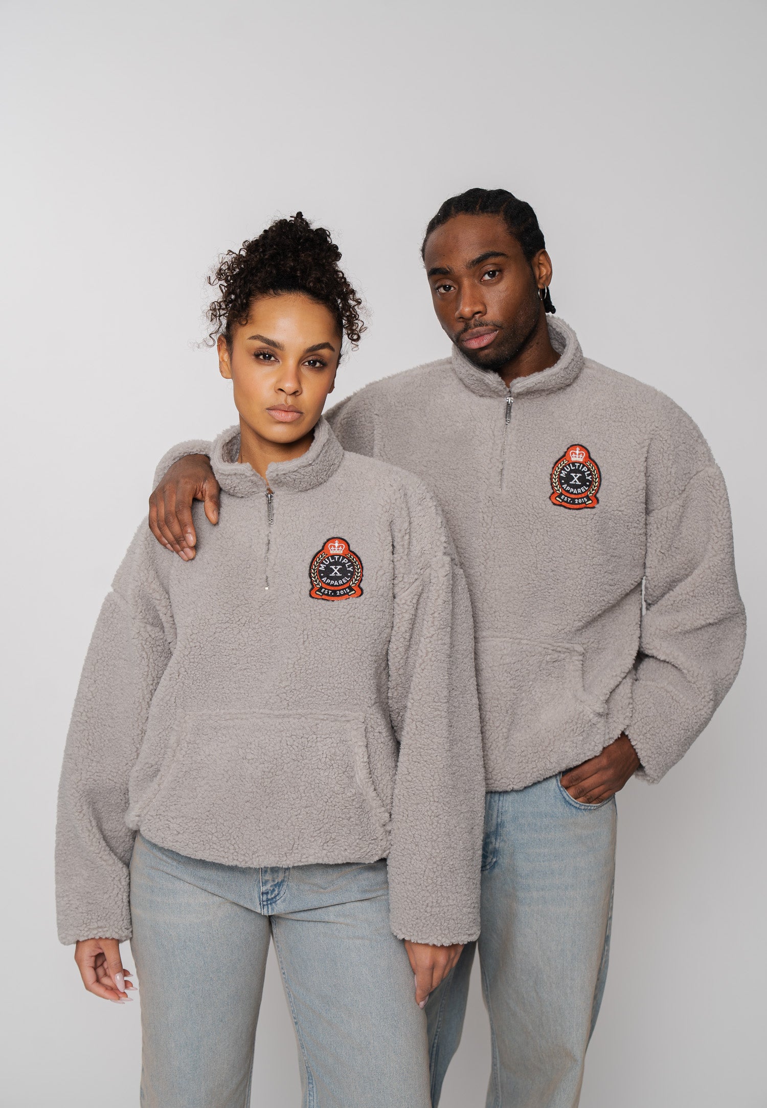 Multiply Apparel Sweater Sherpa EPOCH Opal Grey – weitere Ansicht 4