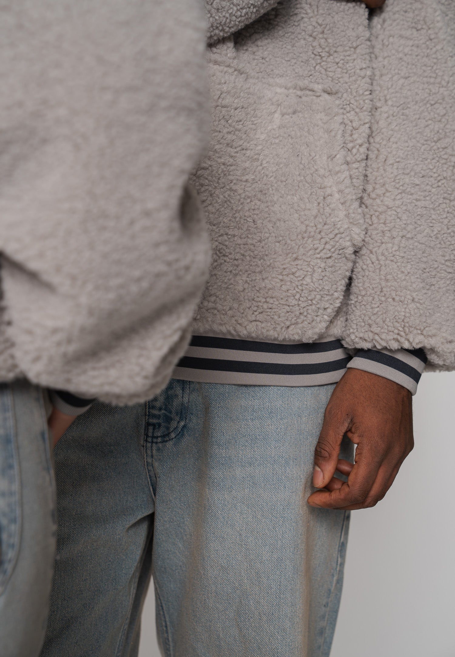 Multiply Apparel Sweater Sherpa EPOCH Opal Grey – weitere Ansicht 8