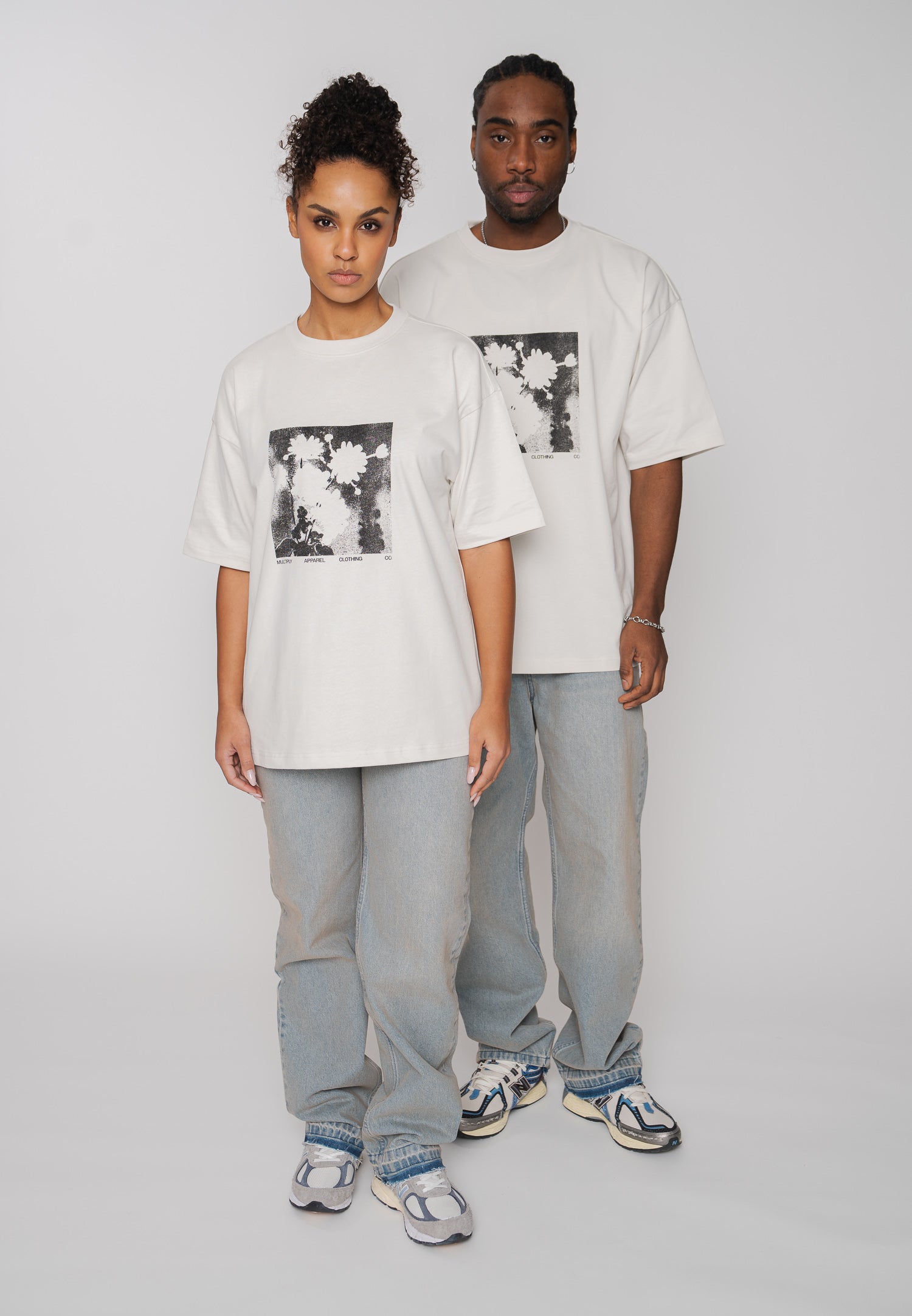 Multiply Apparel T-Shirt BOTANIC Vasporous Gray – weitere Ansicht 2