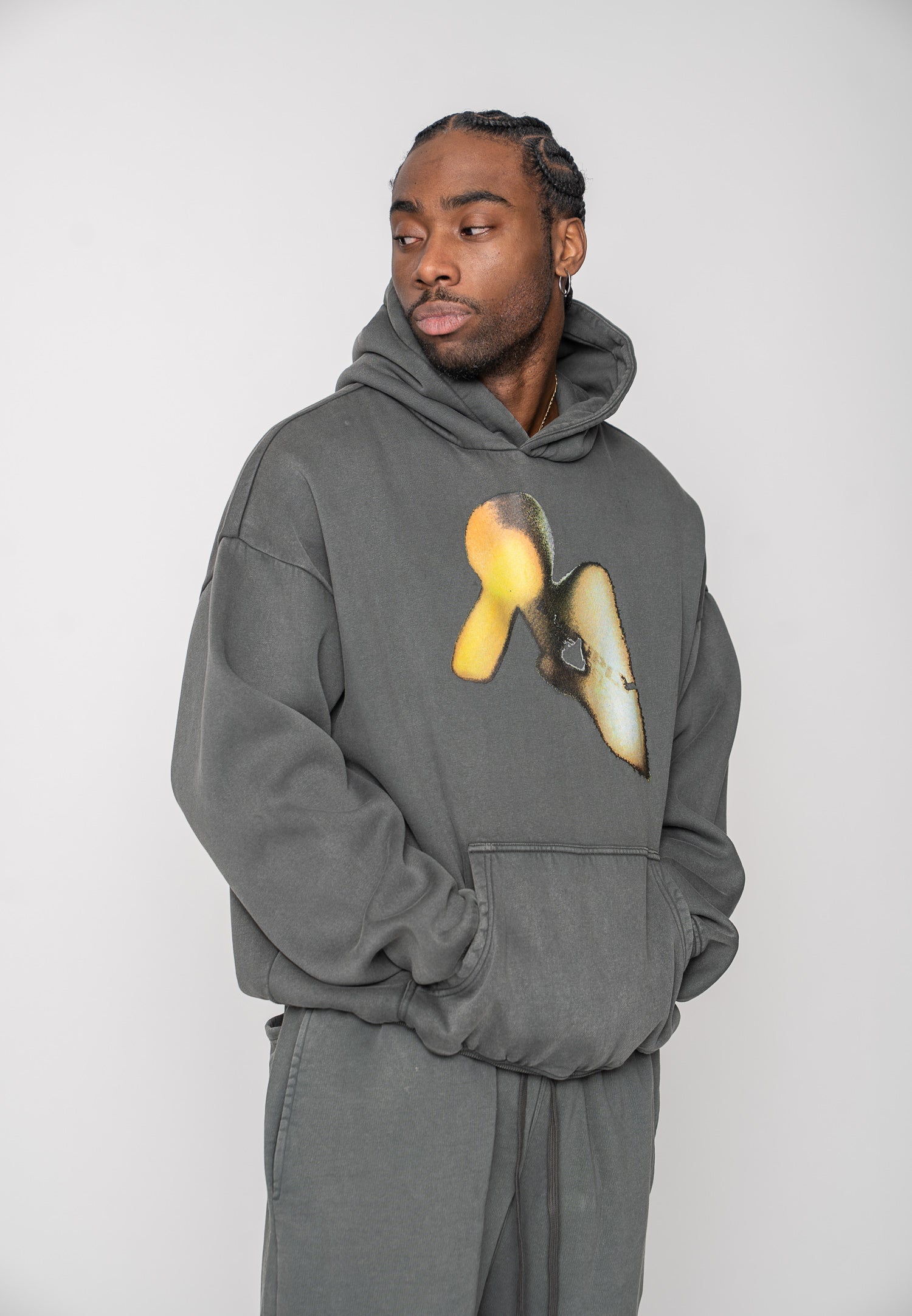Multiply Apparel Oversize Hoodie SPOTLIGHTS Phantom Washed – weitere Ansicht 5