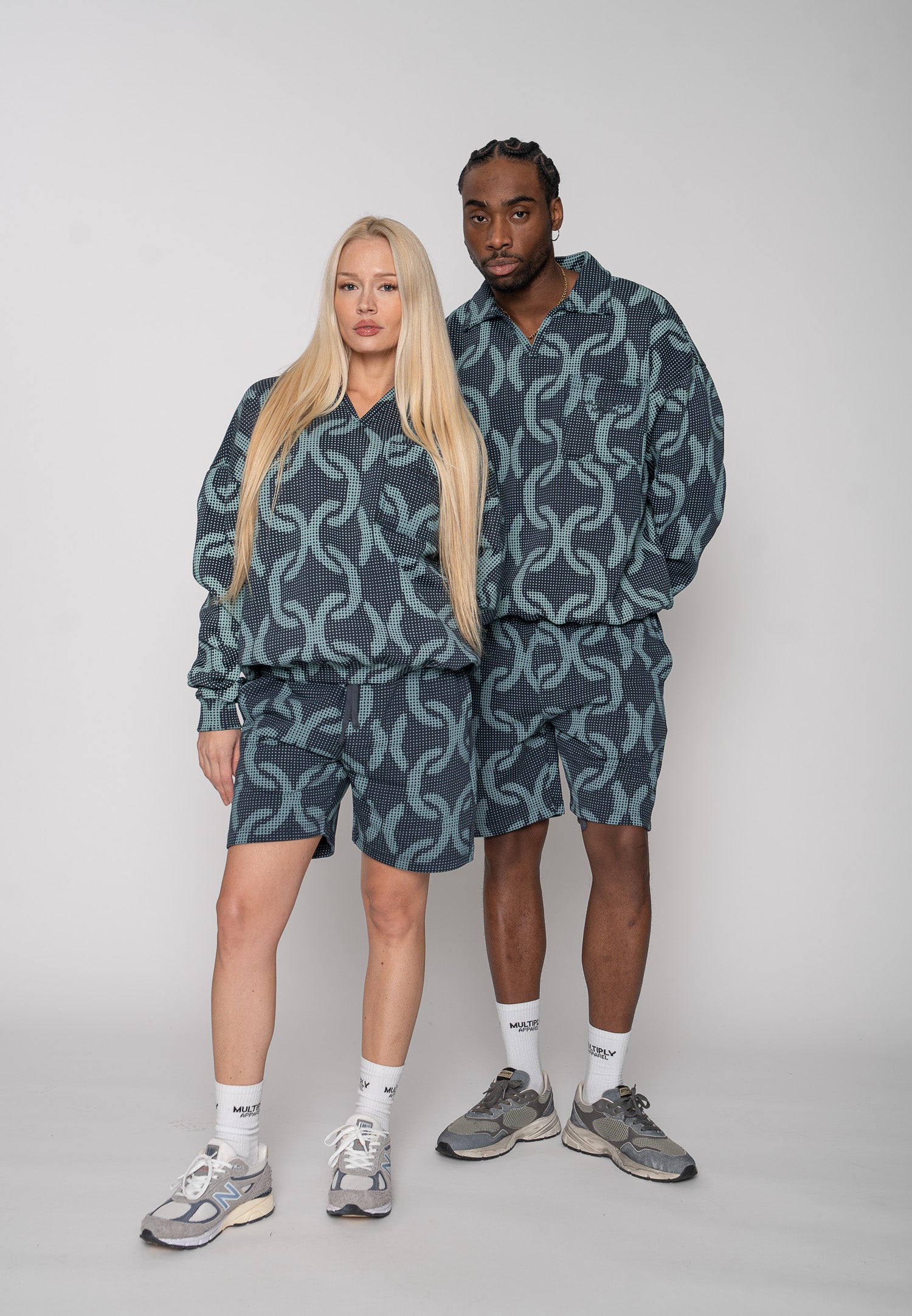 Multiply Apparel Sweatshirt CABLE Midnight Navy – weitere Ansicht 2