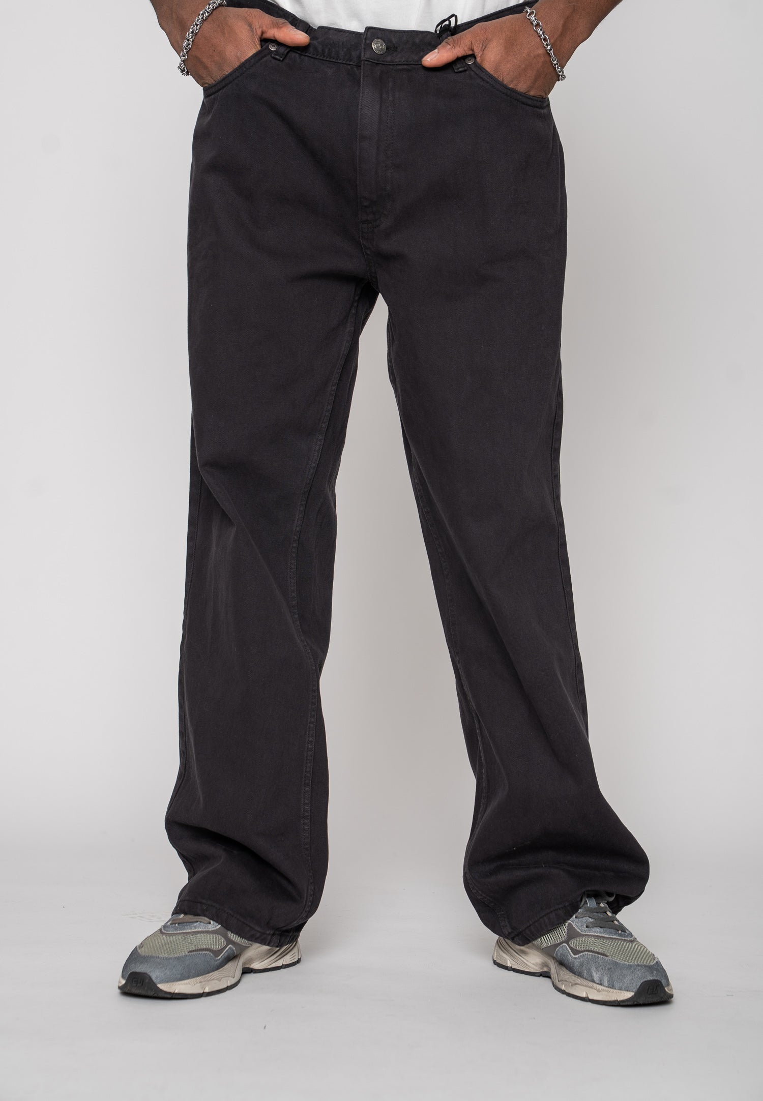 Multiply Apparel Wide Straight Jeans Black Washed – weitere Ansicht 5